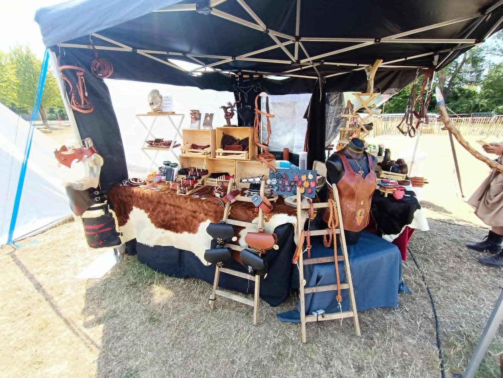 Le stand Zébulon sous sa tente
